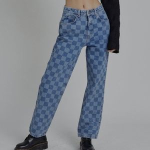 The Ragged Priest Checkerboard Jeans